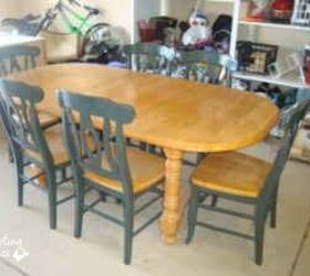 How she gave this old dining set a fresh new face for $20