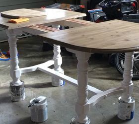 farmhouse style table makeover for 20, painted furniture