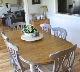 farmhouse style table makeover for 20, painted furniture