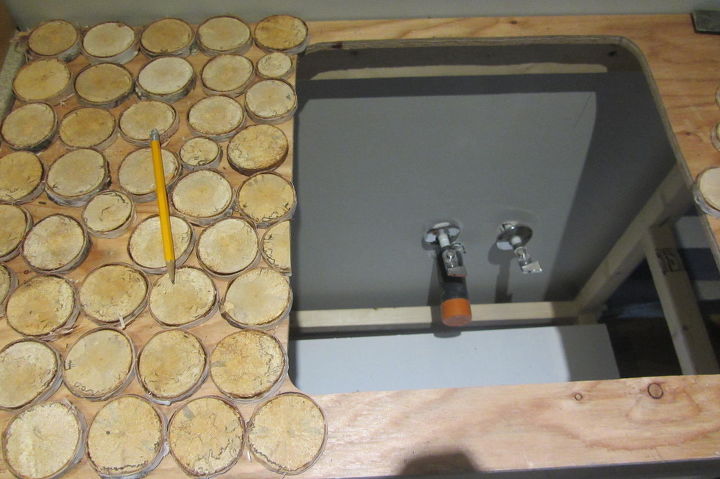 q cord wood birch counter top help help, countertops, home improvement, kitchen design, repurposing upcycling, tiling