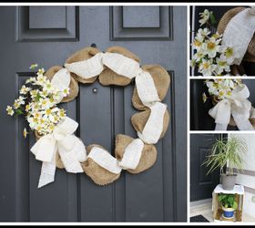spring wreath, crafts, flowers, how to, wreaths