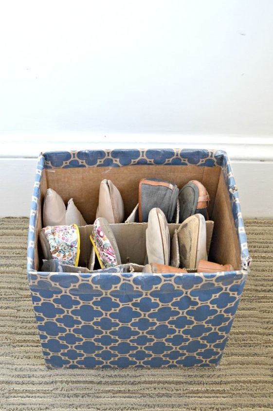 spring cleaning diy shoe storage hack, cleaning tips, storage ideas
