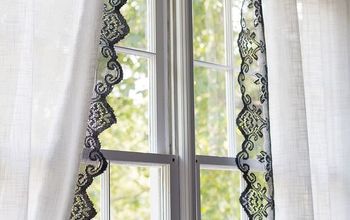 DIY Lace Curtains From Table Runners