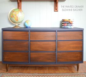 a mid century modern dresser gets a facelift, painted furniture, repurposing upcycling