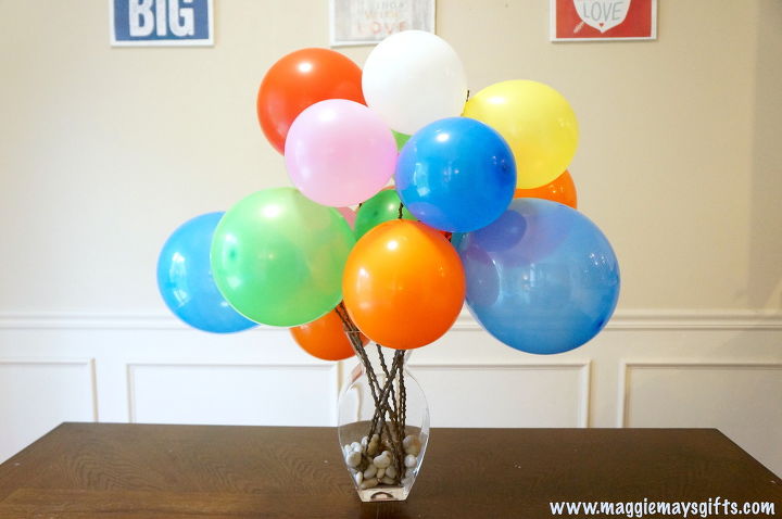make a balloon bouquet, crafts, how to