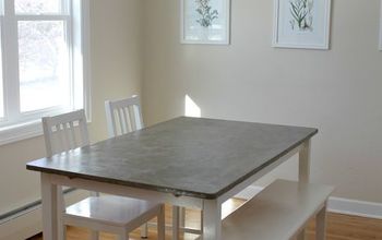 DIY Concrete Dining Table Top