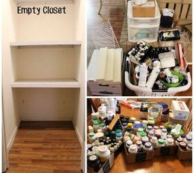 fun closet makeover, closet, crafts, how to, organizing, storage ideas