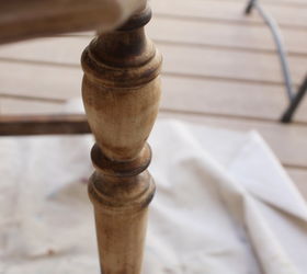 removing paint from spindles, chalk paint, how to, painted furniture
