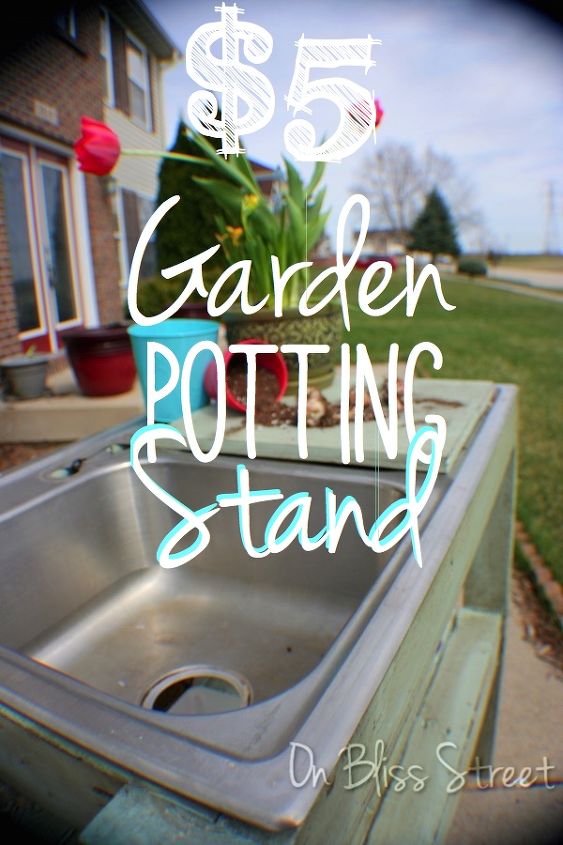 how you can make this awesome 5 garden potting stand, diy, gardening, how to, outdoor furniture, painted furniture, repurposing upcycling, woodworking projects