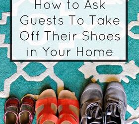 12 creative ways how to ask guests to take off their shoes, foyer, how to