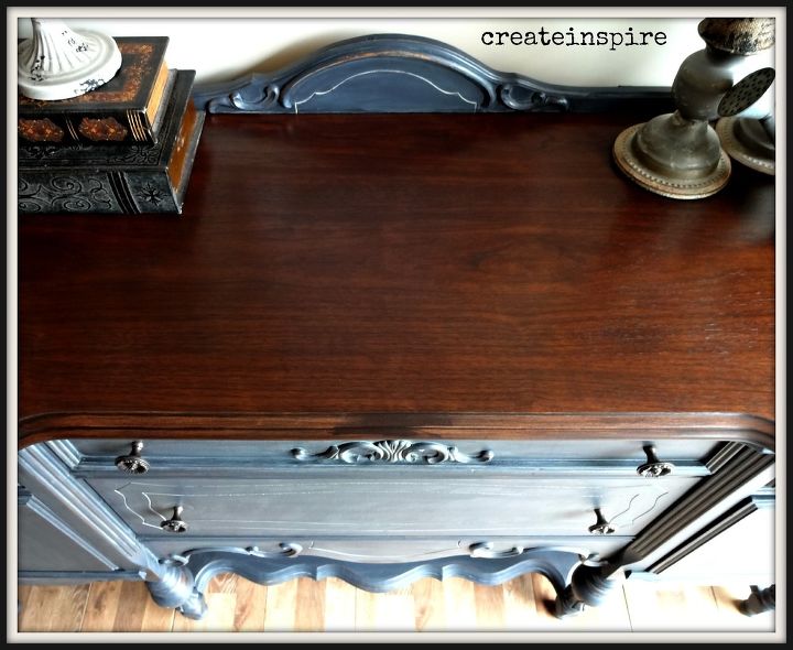 antique buffet in ash from fusion mineral paint, painted furniture, repurposing upcycling