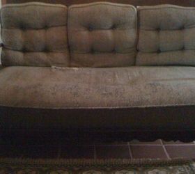 q upholster vintage sofa, home maintenance repairs, painted furniture, reupholster