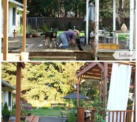 diy backyard makeover before and after, decks, diy, gardening, landscape, outdoor living