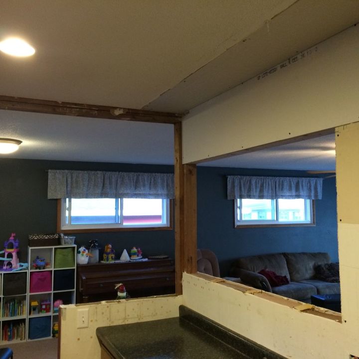 wood column or drywall