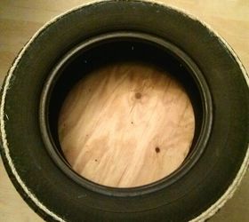 tire ottoman, how to, painted furniture, repurposing upcycling