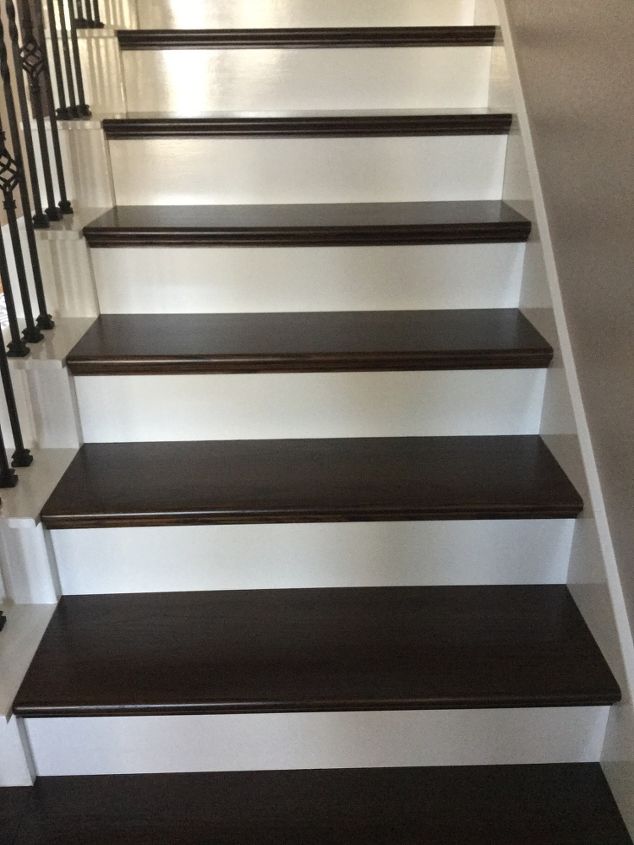 finished our stairs very pleased with it, diy, hardwood floors, stairs