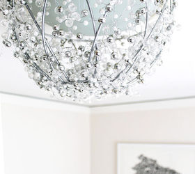 diy chandelier from a hanging plant basket