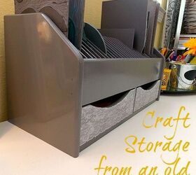 craft storage from an old bill organizer with paint and mod podge, crafts, decoupage, how to, organizing, storage ideas