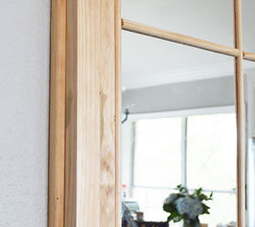 diy rh french window pane mirror, how to, repurposing upcycling, wall decor, windows