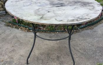Nueva mesa de patio a partir de una vieja