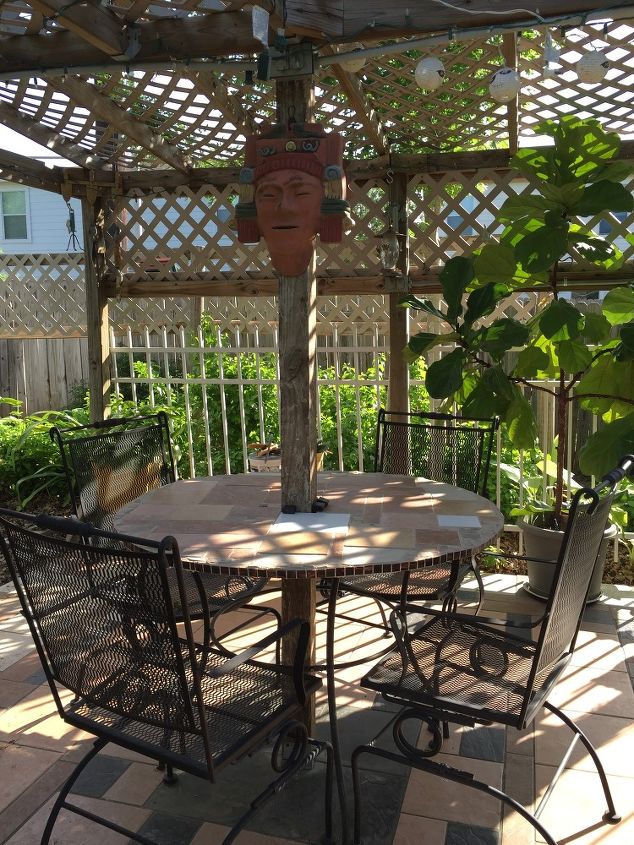 new patio table from old one