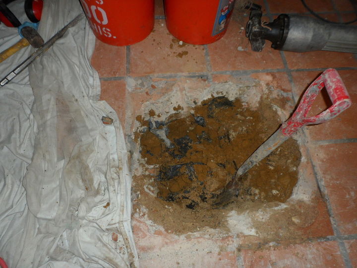 our plumbing nightmare, home maintenance repairs, plumbing, The hole in our kitchen floor