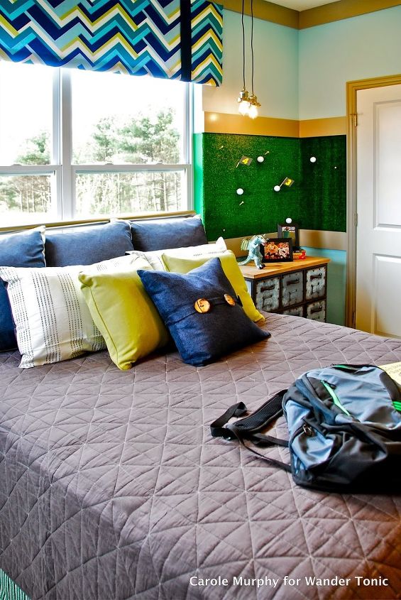 bring the putting green to your child s bedroom, bedroom ideas, repurposing upcycling, wall decor