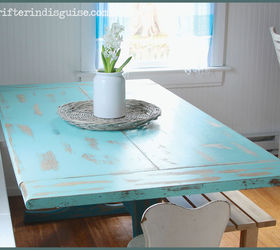 banquette table gets a refreshing new look, how to, kitchen design, painted furniture