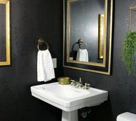 boring bathroom be gone 10 bathroom makeover ideas using stencils, bathroom ideas, painting, small bathroom ideas, wall decor