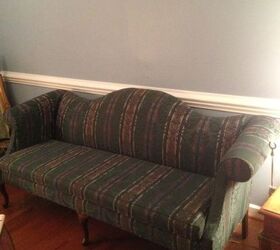 take the old make it new with a slipcover, painted furniture, reupholster, Before