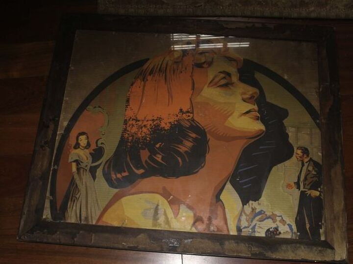 q i want to preserve this wonderful picture, crafts, decoupage, painted furniture, repurposing upcycling, Here s the picture It s Greta Garbo right