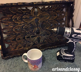 diy challenge a zgallerie tray get s repurposed 30dayflip, crafts, kitchen design, repurposing upcycling, wall decor