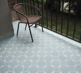 learn how to stencil a concrete balcony, concrete masonry, how to, painting, porches