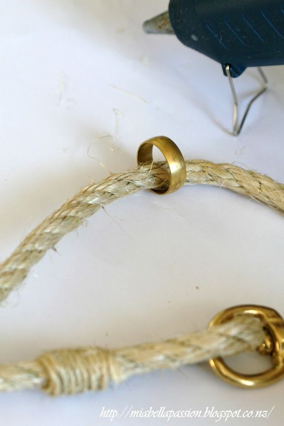 diy rope and brass curtain tie backs, crafts, diy, how to, window treatments, windows