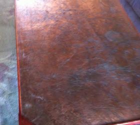 repairing a copper top table