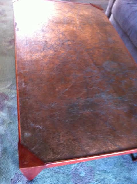 repairing a copper top table