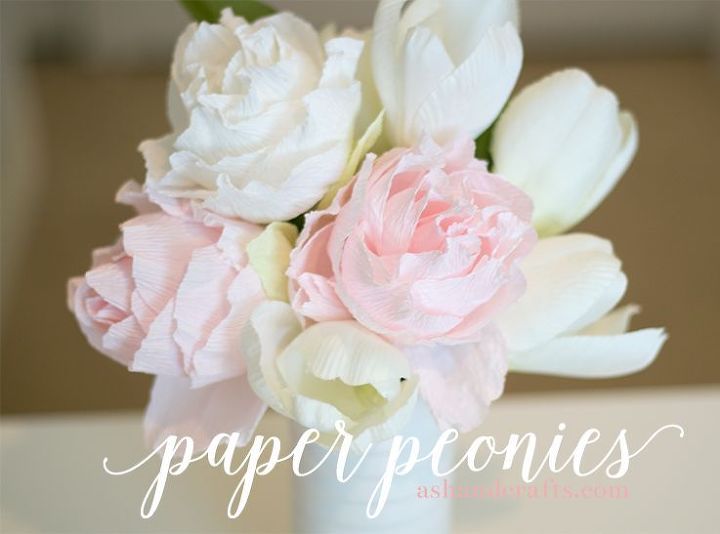 paper peony tutorial, crafts, flowers, how to