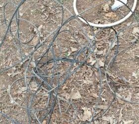 q 100 ft satellite cable, gardening, repurposing upcycling