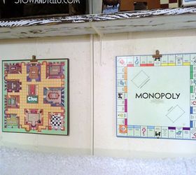 easy board game art for a game room, basement ideas, entertainment rec rooms, repurposing upcycling, wall decor