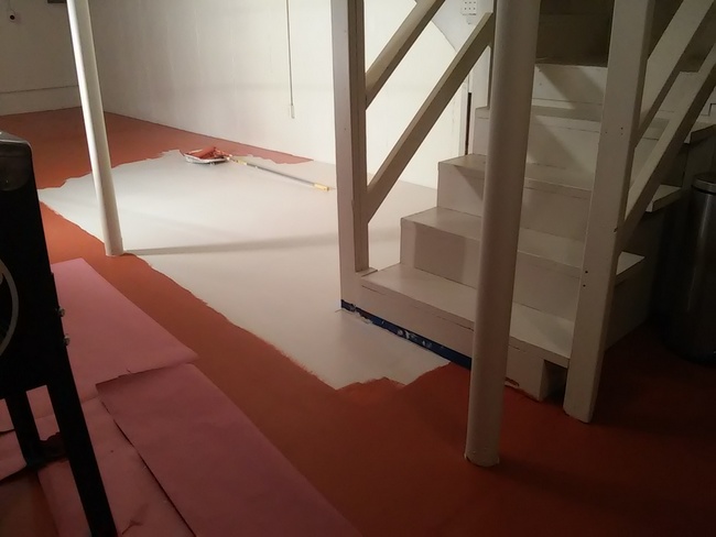 piso em vinil pintado