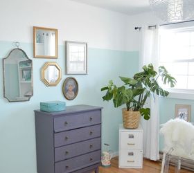 a floor to ceiling diy office makeover, bedroom ideas, home office, painting, wall decor