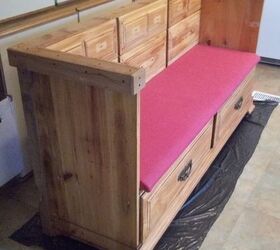 dresser to bench, painted furniture, repurposing upcycling