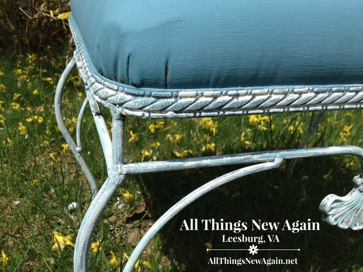 instead of re upholstering ugly old fabric try painting it instead, chalk paint, painted furniture, reupholster