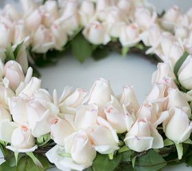 spring rosebud wreath, crafts, flowers, how to, wreaths