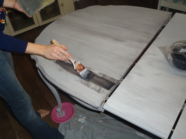 how to refinish a kitchen table re do, how to, painted furniture