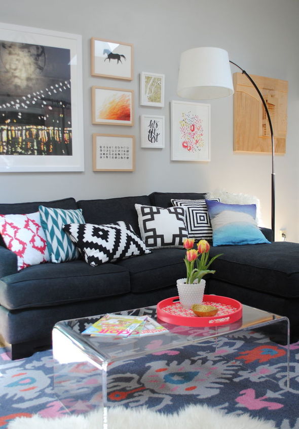 eclectic living room makeover reveal, living room ideas