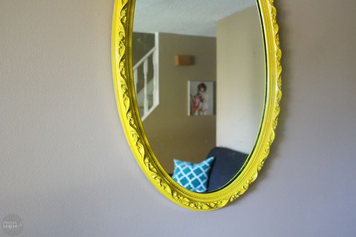vintage mirror makeover, painted furniture, wall decor