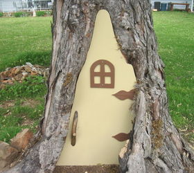 have a rotted tree in your yard build a fairy door