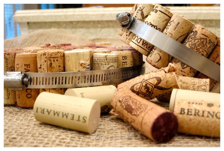 diy wine cork hot pads, crafts, how to, repurposing upcycling