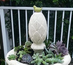 from fountain to planter